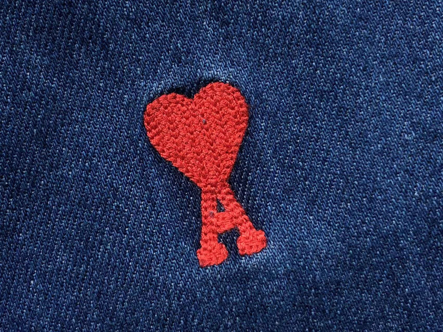 Camisa AMI Paris Denim Heart Classic