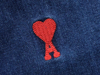 Camisa AMI Paris Denim Heart Classic