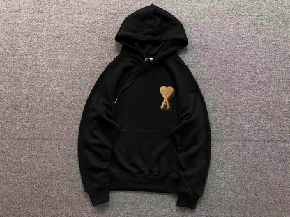 Moletom AMI Paris Ami de Cœur Hoodie Gold