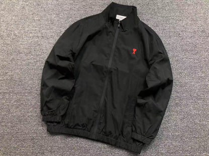 Jaqueta AMI Paris Windbreaker Logo Coração