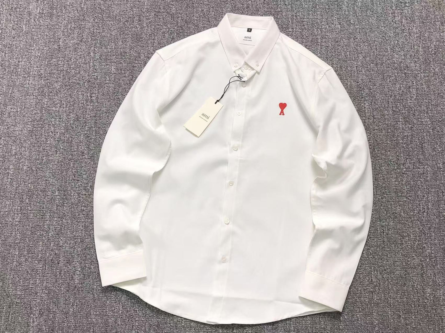 Camisa AMI Paris Mini Heart Contrast