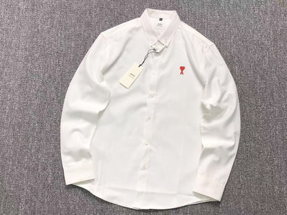 Camisa AMI Paris Mini Heart Contrast