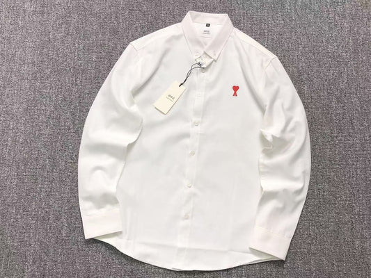 Camisa AMI Paris Mini Heart Contrast