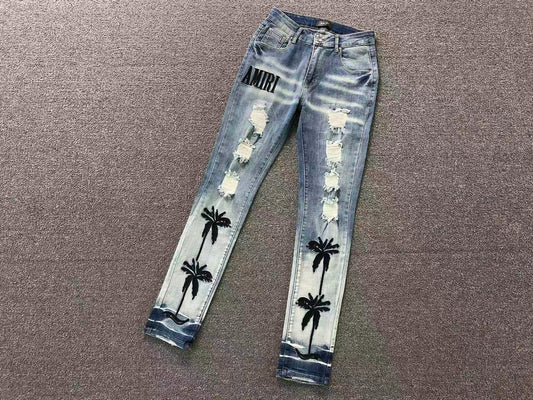 Calça AMIRI Palm Beach Ice Denim
