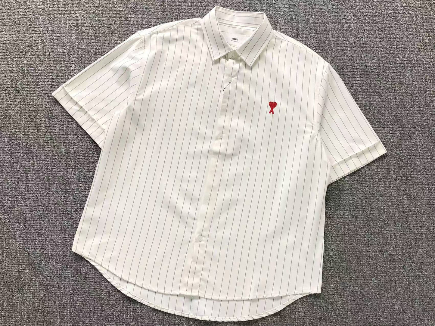 Camisa AMI Paris Classic Stripe SS