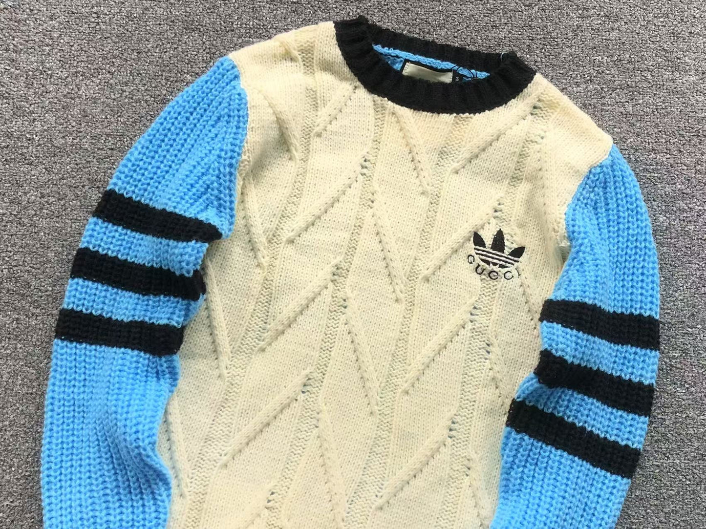 Suéter Adidas x Gucci Vintage Cable Knit Sweater