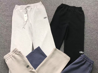 Calça elástica ALO moletom reta Feminino