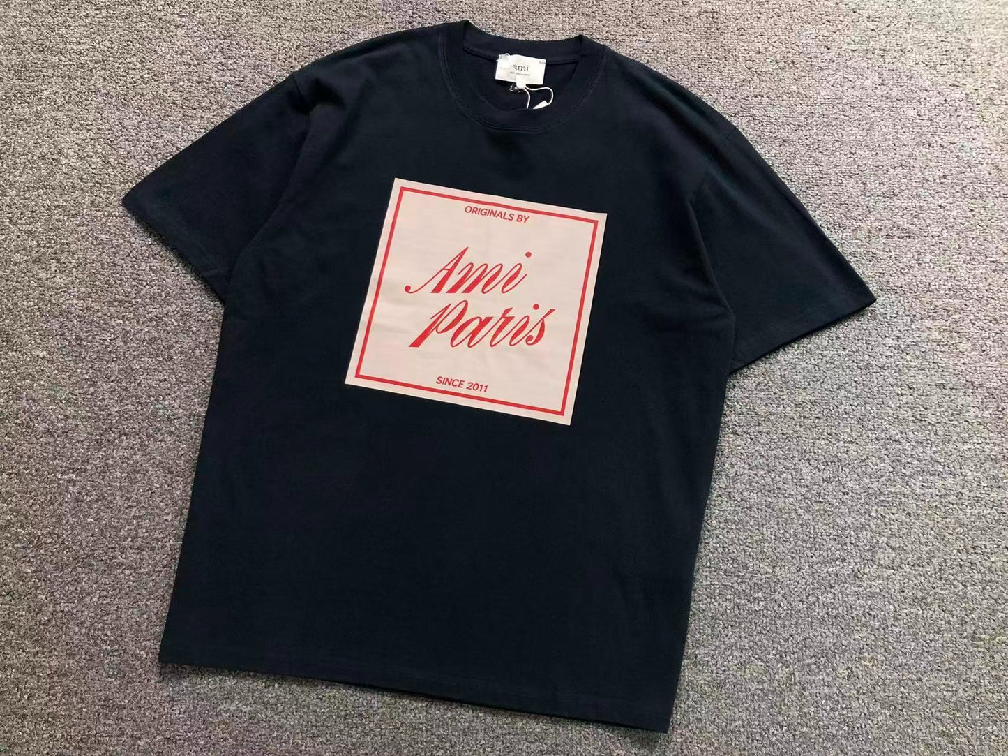 Camiseta AMI Paris Originals Box Logo Tee