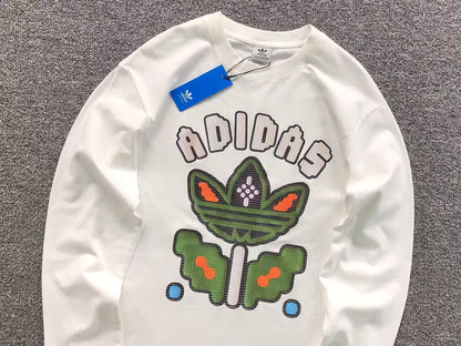 Camiseta Manga Longa Adidas Butterfly Trefoil