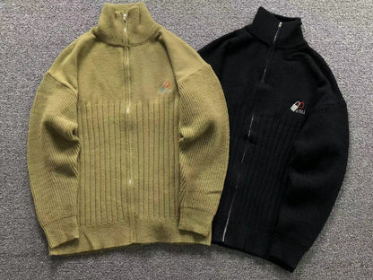 Suéter AMI Paris Gola Alta Zip Heartlock