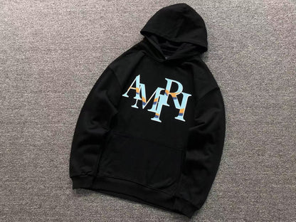 Moletom AMIRI Split Stripe Monogram Hoodie