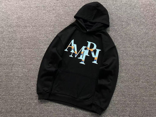 Moletom AMIRI Split Stripe Monogram Hoodie