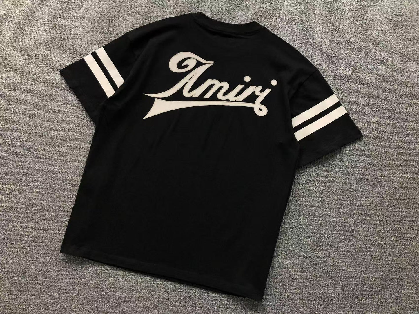 Camiseta AMIRI Script Logo Striped