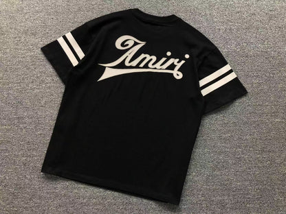 Camiseta AMIRI Script Logo Striped