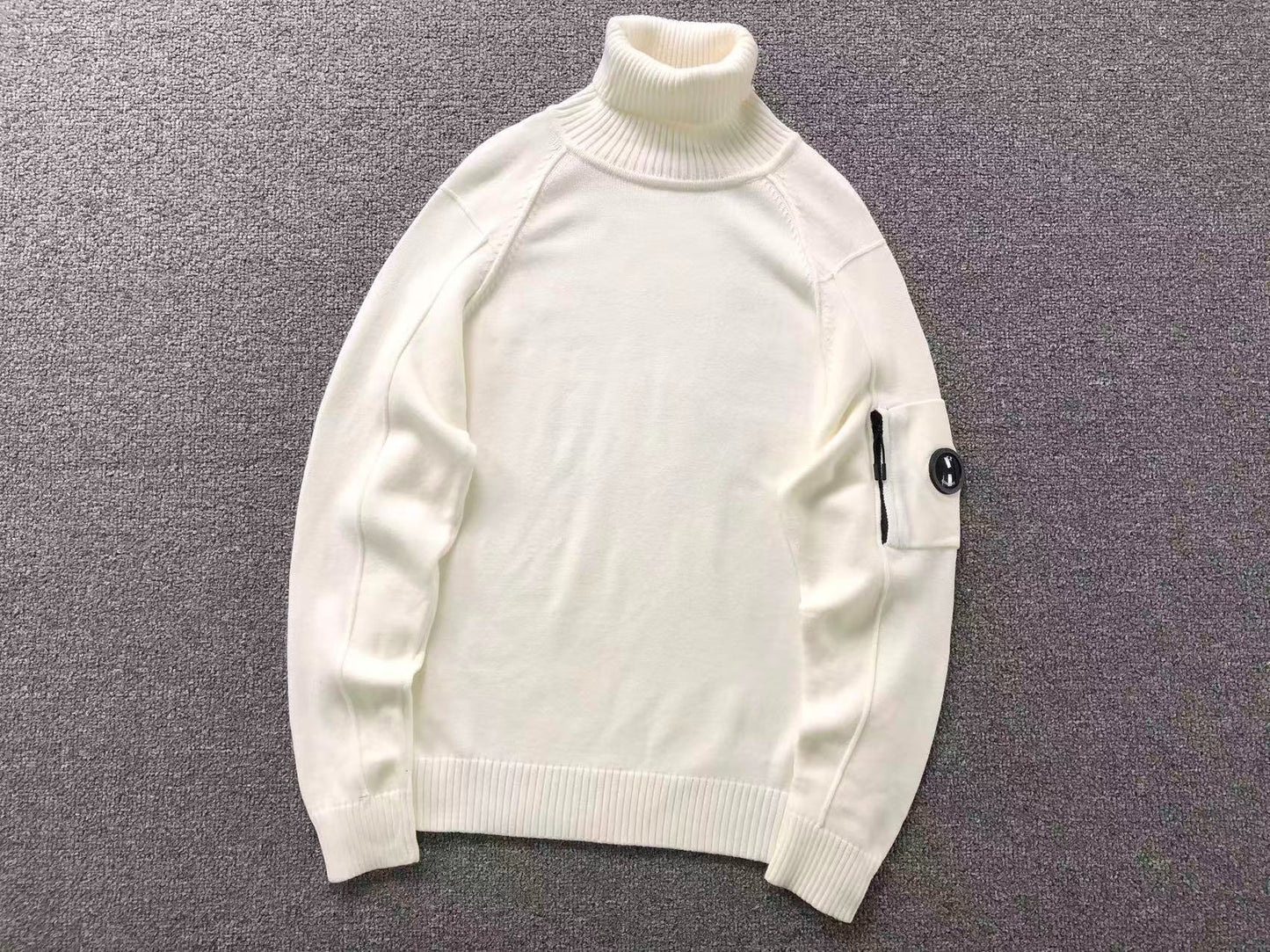 Suéter Gola Alta C.P. Company Knit Off White