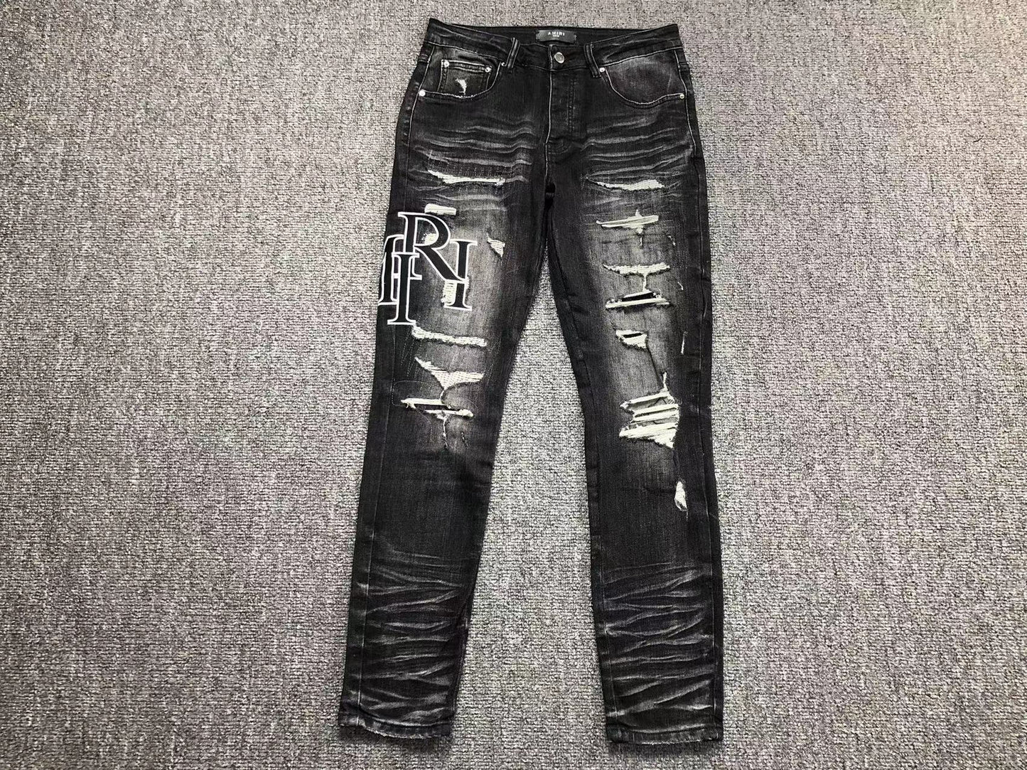 Calça Jeans AMIRI Distressed Black