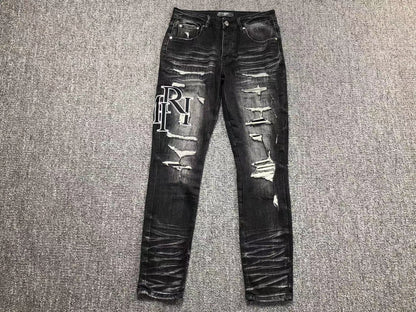 Calça Jeans AMIRI Distressed Black