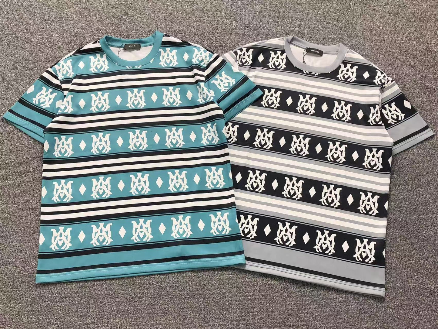 Camiseta AMIRI Monogram Stripe Pattern