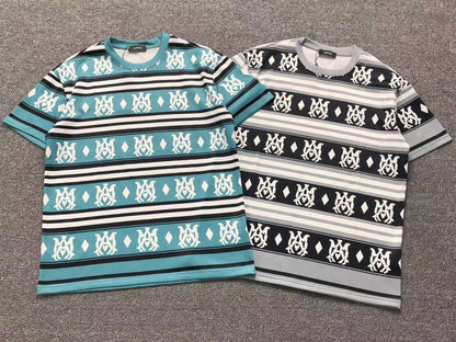Camiseta AMIRI Monogram Stripe Pattern