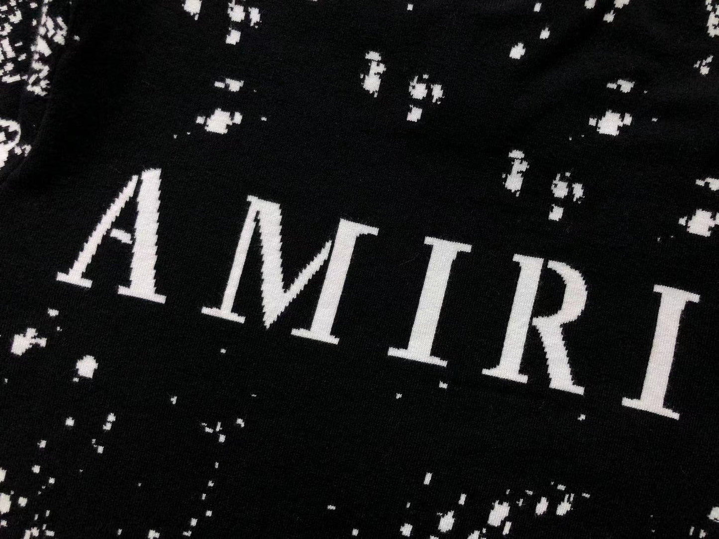 Suéter AMIRI Noir Bandana Fade