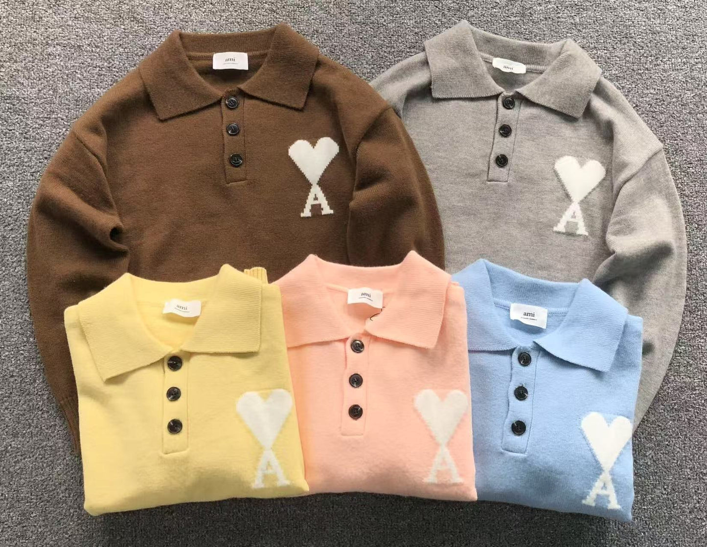 Suéter AMI Paris Polo Knit Essential