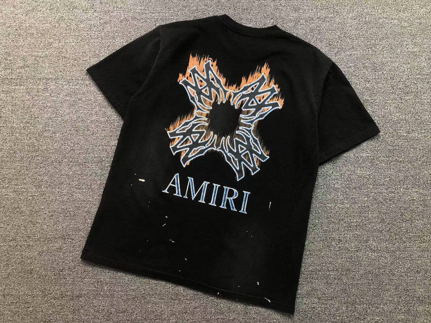 Camiseta AMIRI Tribal Flame Cross