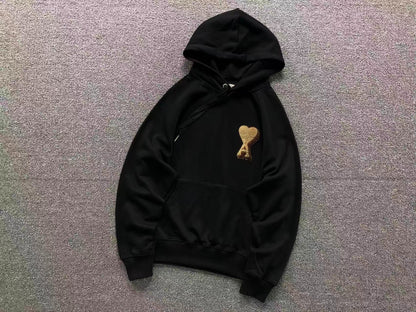 Moletom AMI Paris Ami de Cœur Hoodie Gold