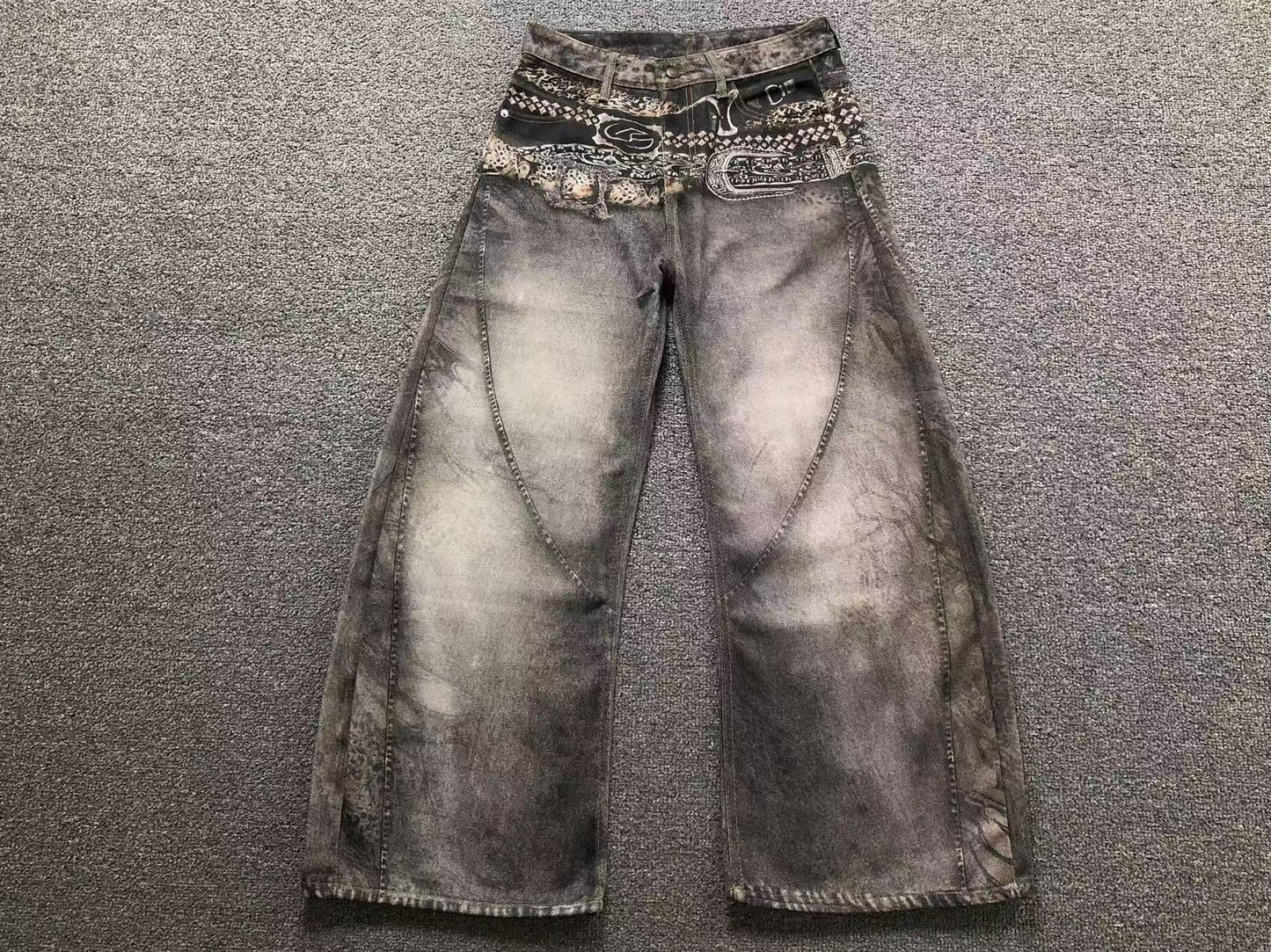 Calça Acne Studios Paisley Archive Denim