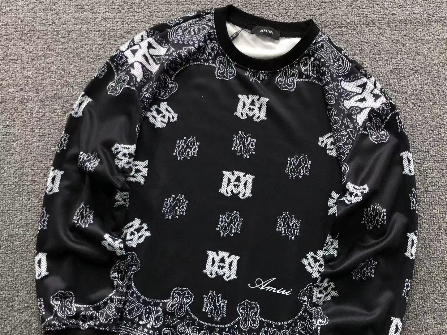 Moletom AMIRI Bandana Monogram Crewneck