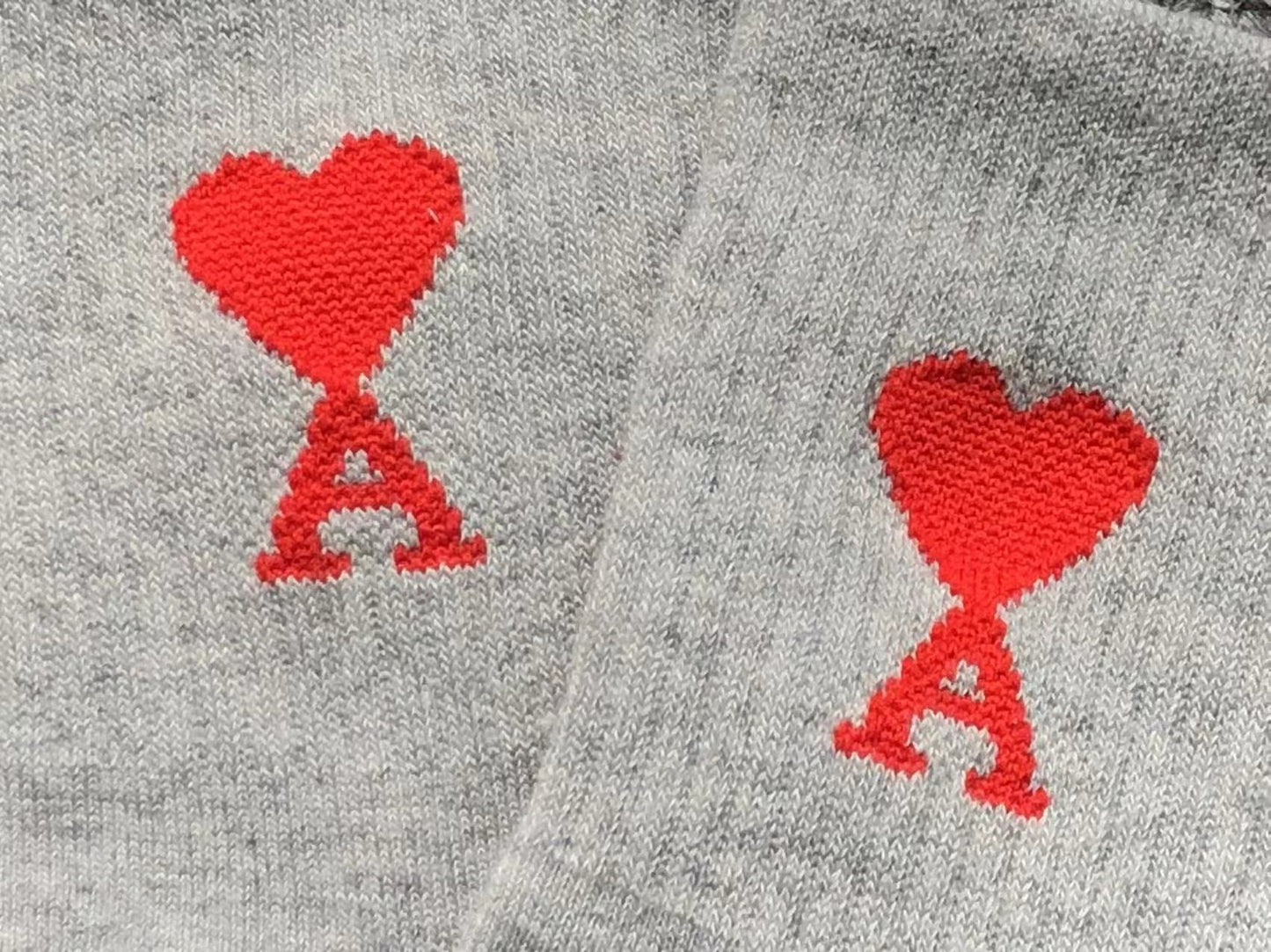 Meia AMI Paris Heart Logo