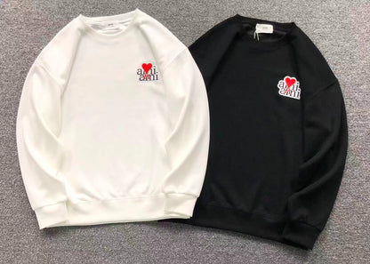 Moletom AMI Paris Ami de Cœur Script Logo Crewneck
