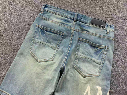 Bermuda Jeans AMIRI Ice Vintage Minimal Distressed