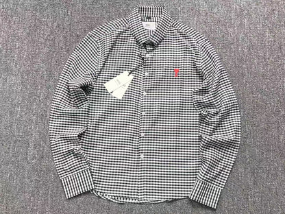 Camisa AMI Paris Gingham Mini Heart