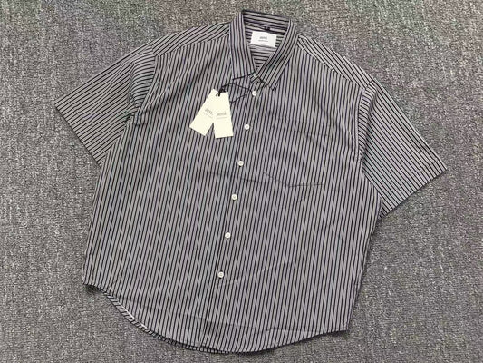 Camisa AMI Paris Striped Short Sleeve