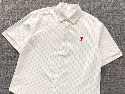 Camisa AMI Paris Classic Stripe SS