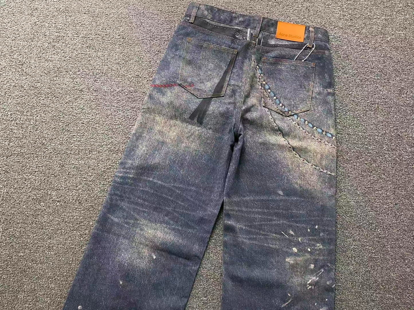 Calça Acne Studios Chaos Chain Denim