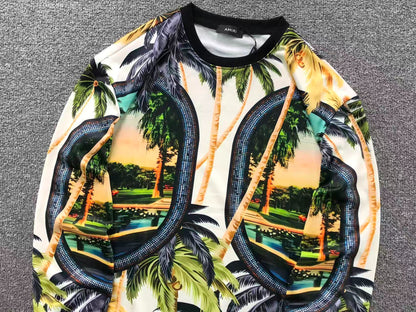 Moletom AMIRI Tropical Mirage Print Crewneck