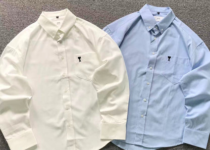 Camisa AMI Paris Classic Heart Oxford