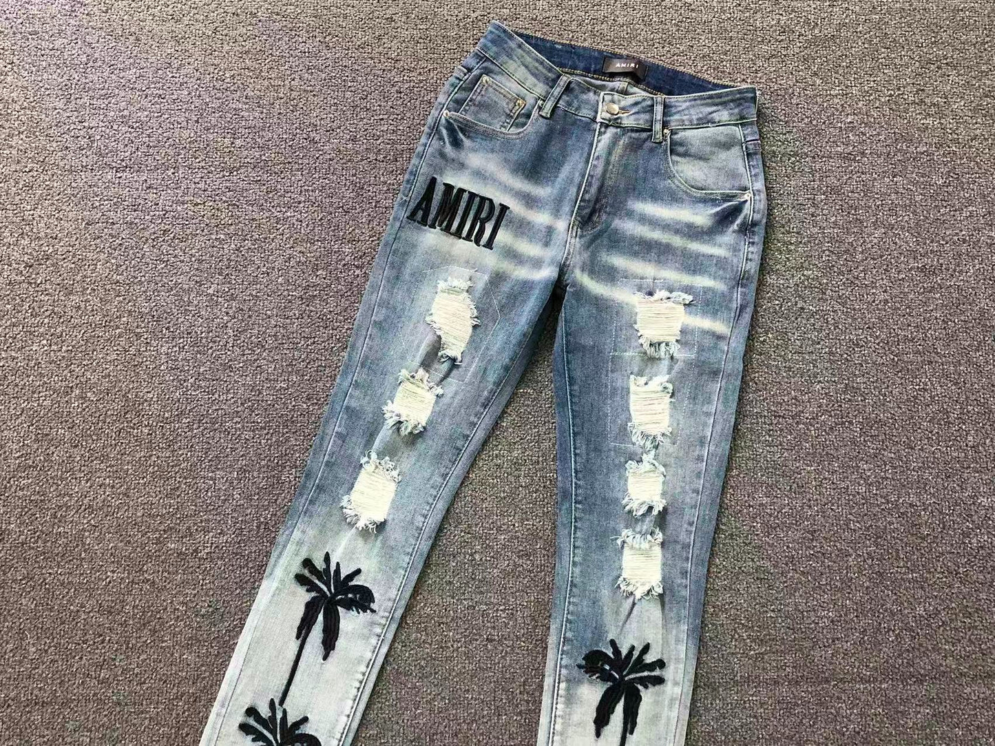 Calça AMIRI Palm Beach Ice Denim