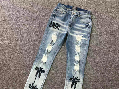 Calça AMIRI Palm Beach Ice Denim