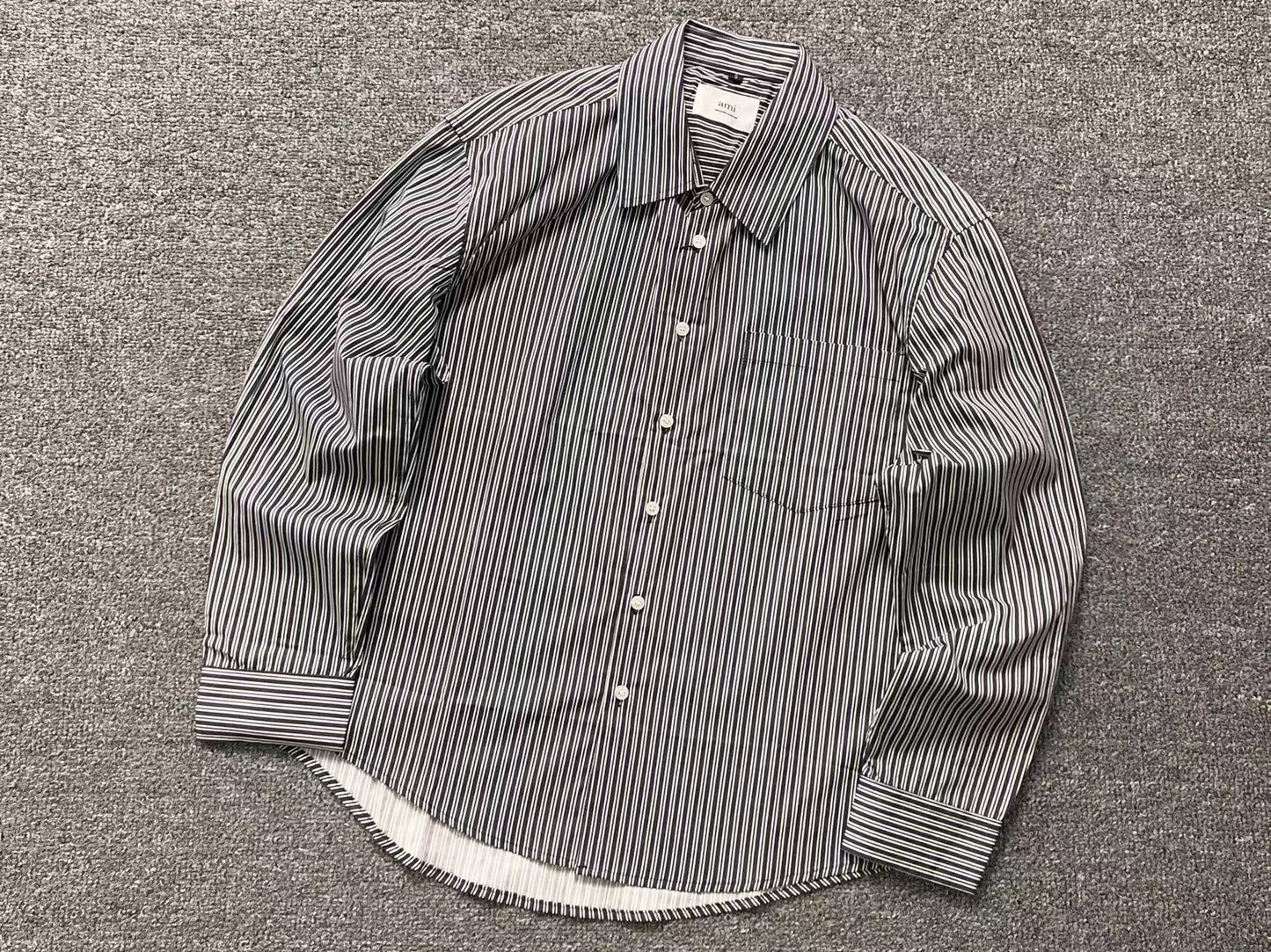 Camisa AMI Paris Clean Stripe Classic