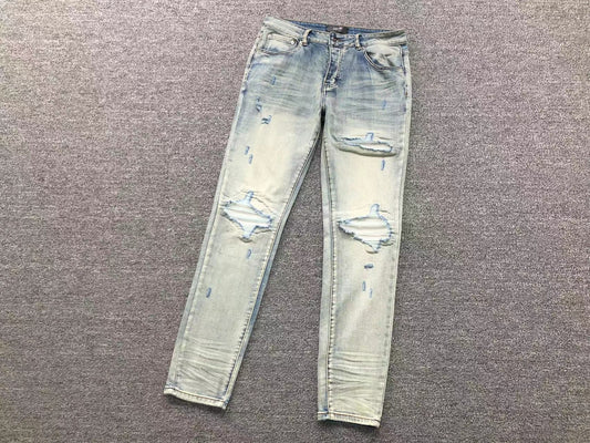 Calça AMIRI Destroyed Ice Wash