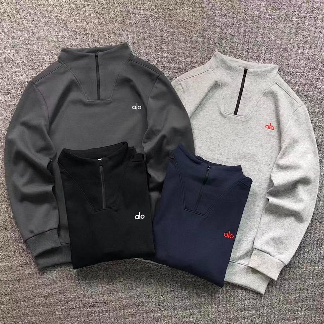 Moletom ALO half zip gola alta