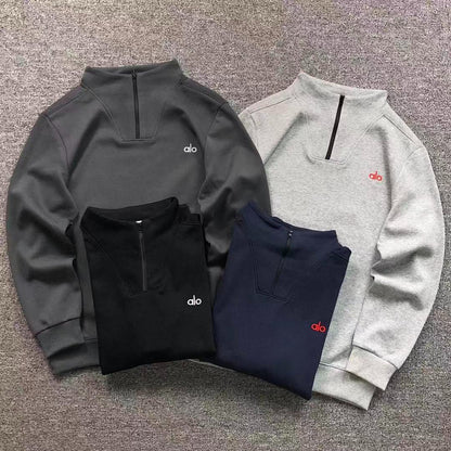 Moletom ALO half zip gola alta