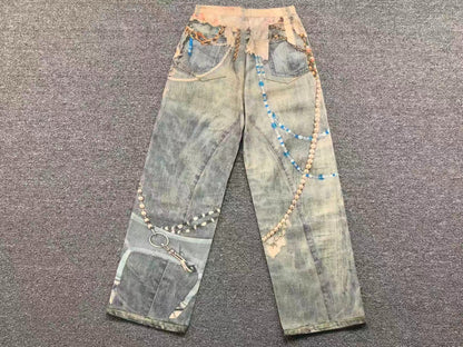 Calça Acne Studios Distressed Chain Wash