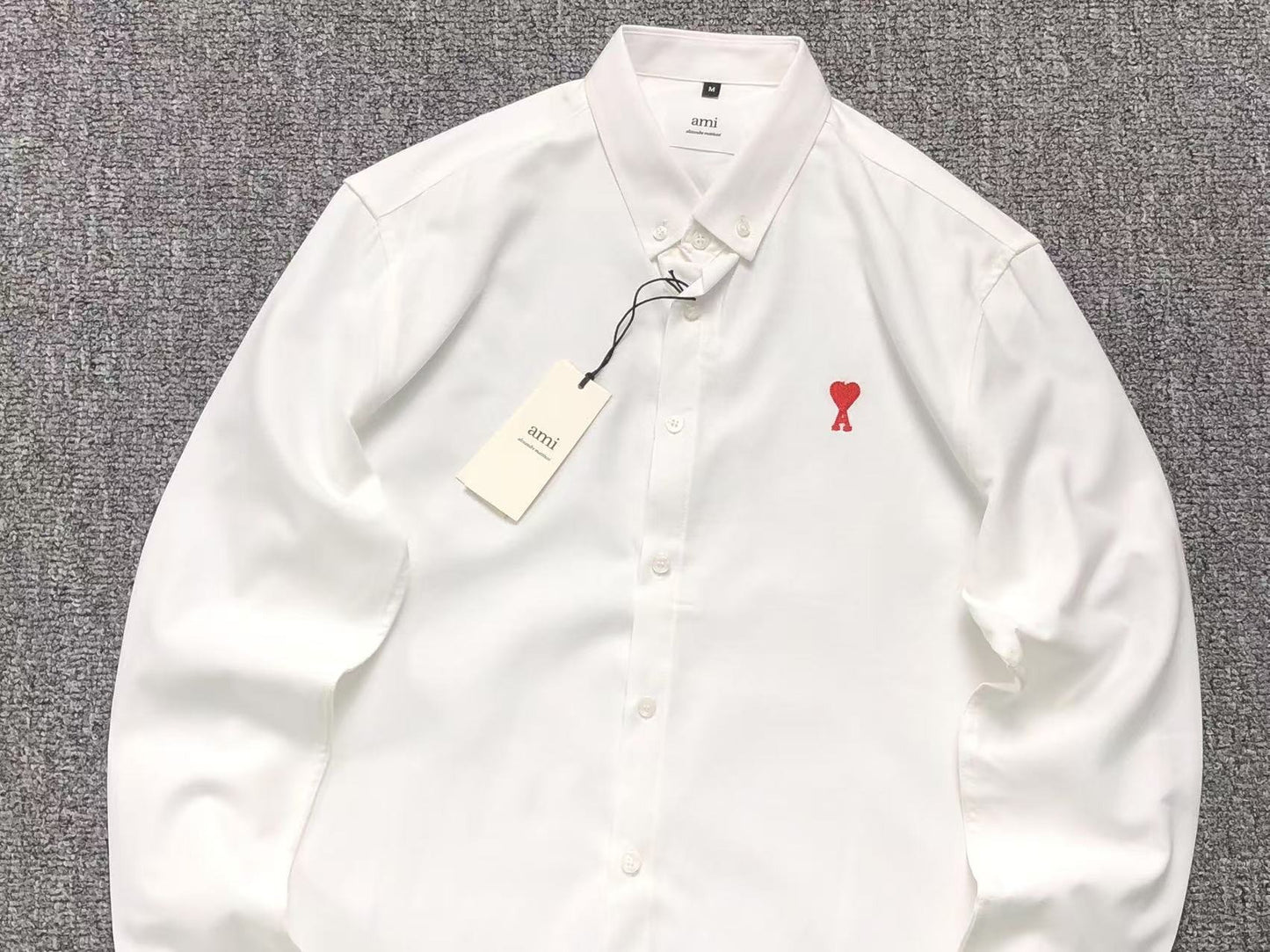 Camisa AMI Paris Mini Heart Contrast