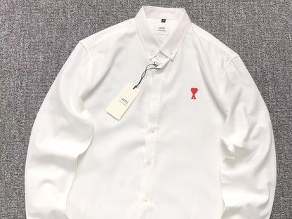 Camisa AMI Paris Mini Heart Contrast