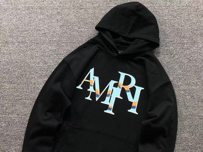 Moletom AMIRI Split Stripe Monogram Hoodie