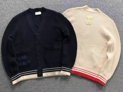 Suéter Cardigan AMI Paris Knit Textured