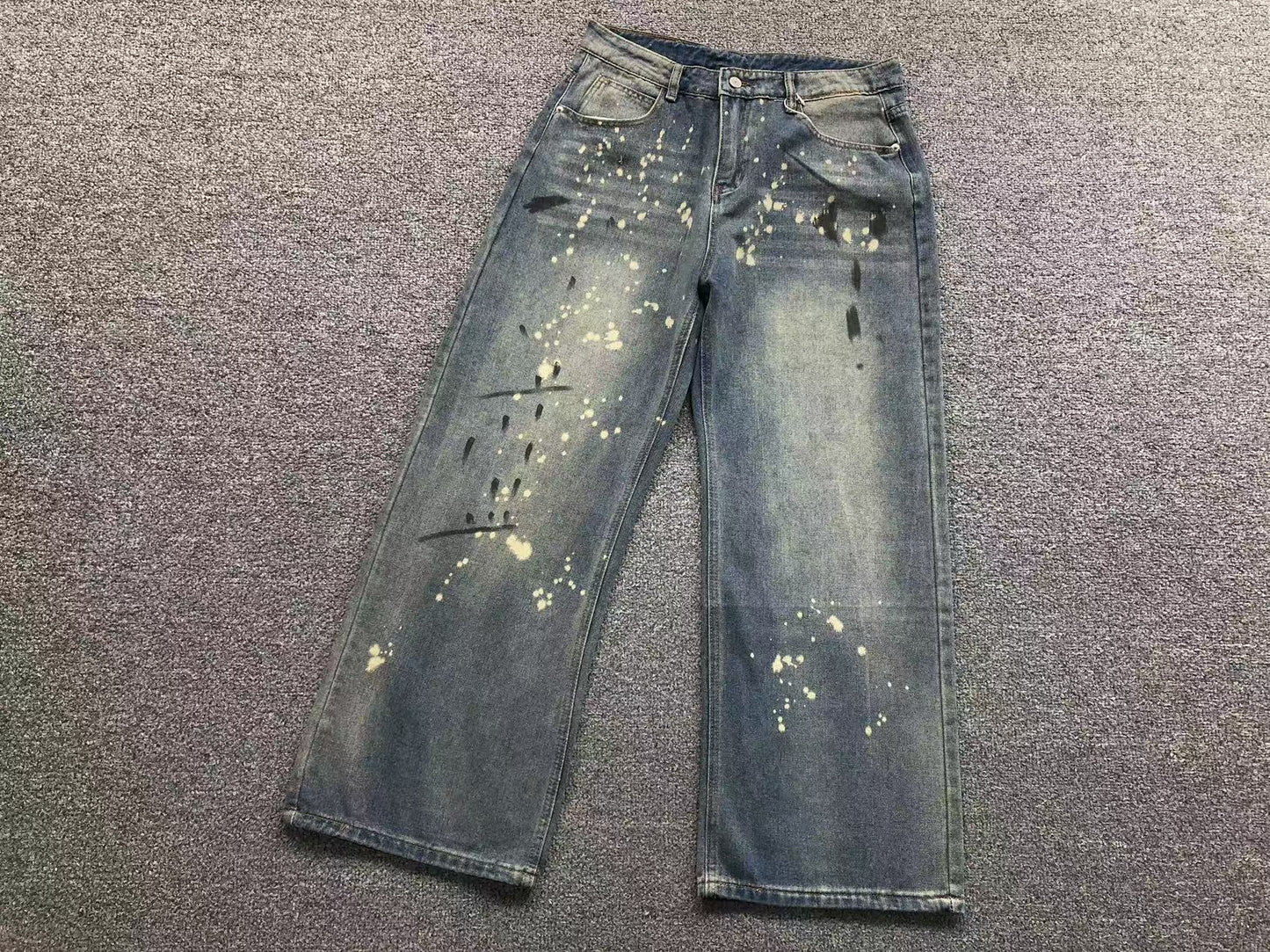 Calça Acne Studios Paintstorm Wide Jeans